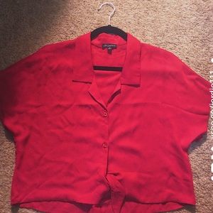 Red blouse